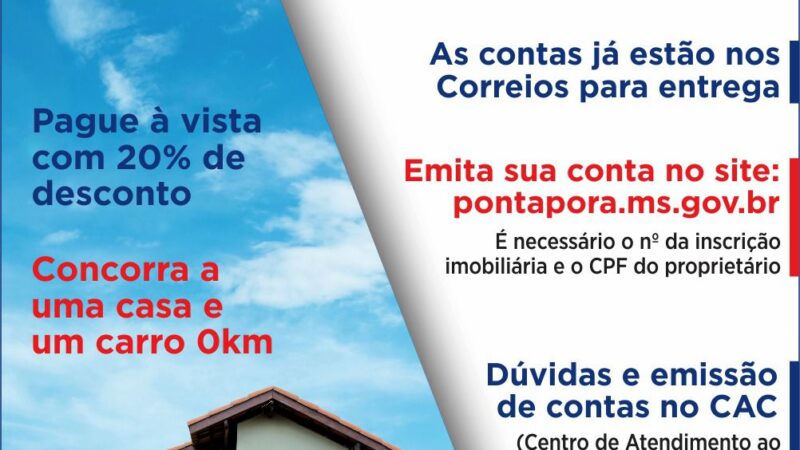 IPTU 2022 vence em maio e neste ano trará casa e carro 0 km como prêmios