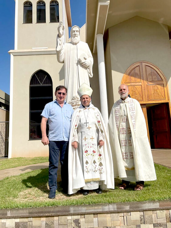 Com visita do Bispo, Paróquia Maronita celebrou três anos de fundação em Ponta P