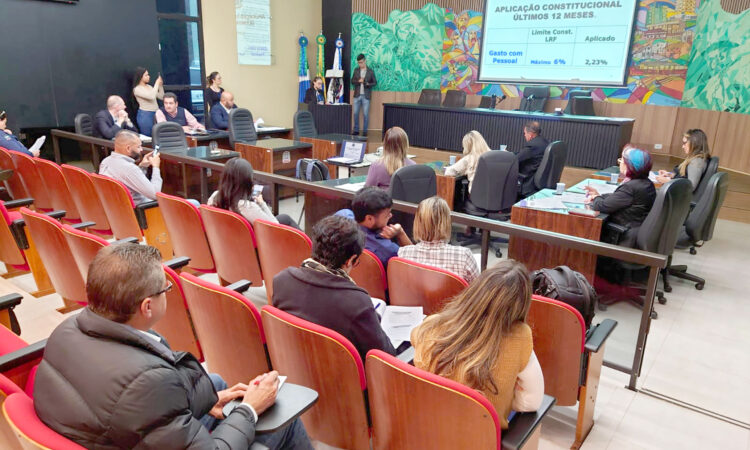 Audiência Pública na Câmara Municipal para prestação de contas