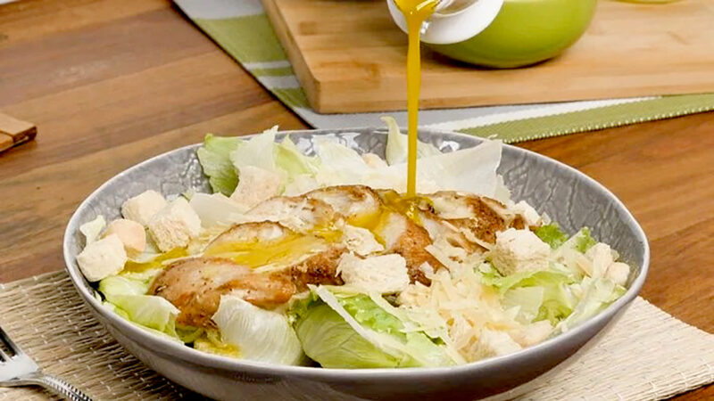 SALADA VERDE COM FRANGO