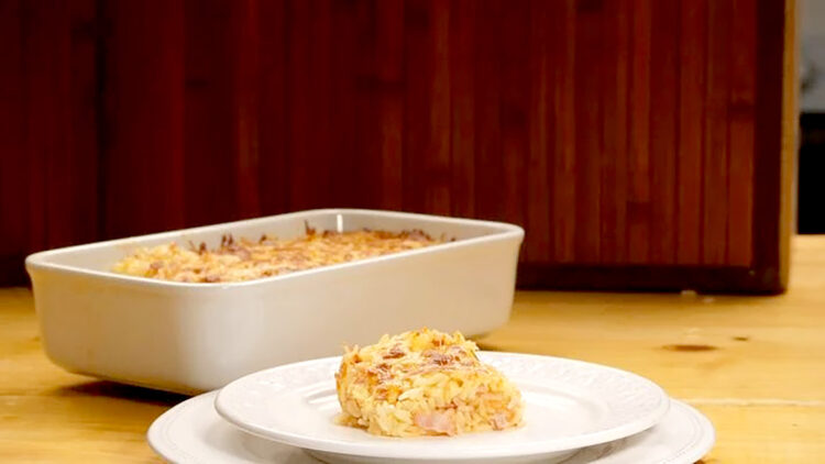 ARROZ DE FORNO À PARMEGIANA