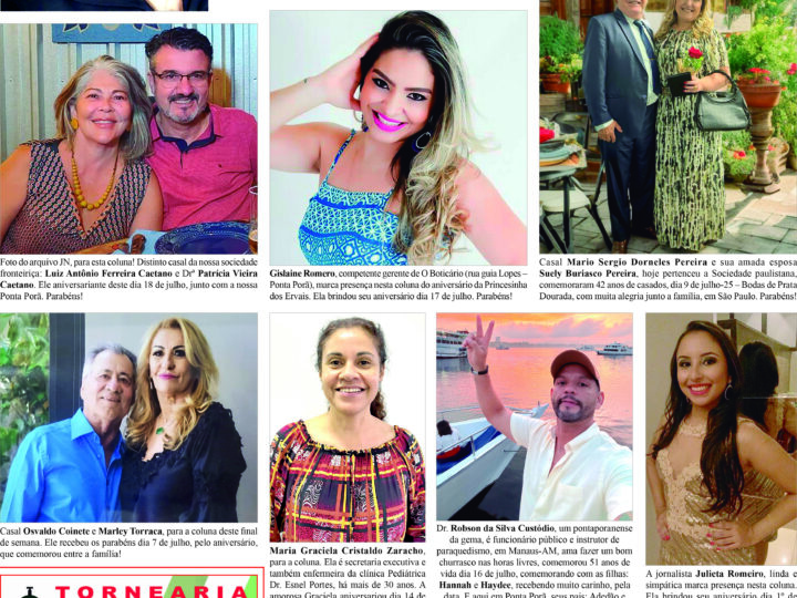 EDIÇÃO ESPECIAL 819 ANIVERSÁRIO DE PONTA PORÃ 113 ANOS – ALTA SOCIEDADE