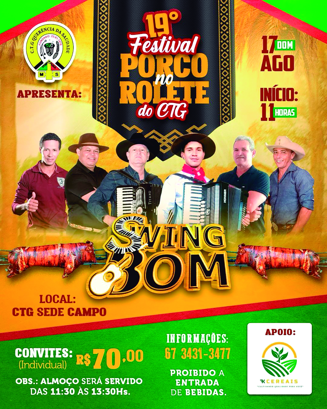 19º Festival PORCO no ROLETE do CTG