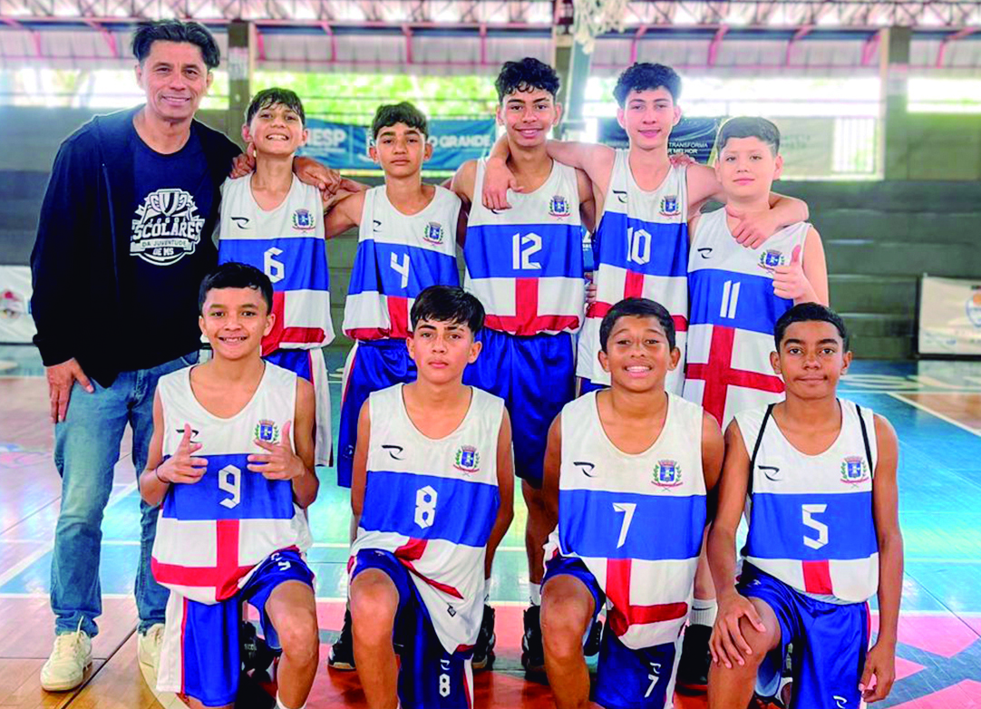 Equipe de basquete masculino de Ponta Porã conquista ouro nos Jogos Escolares de MS
