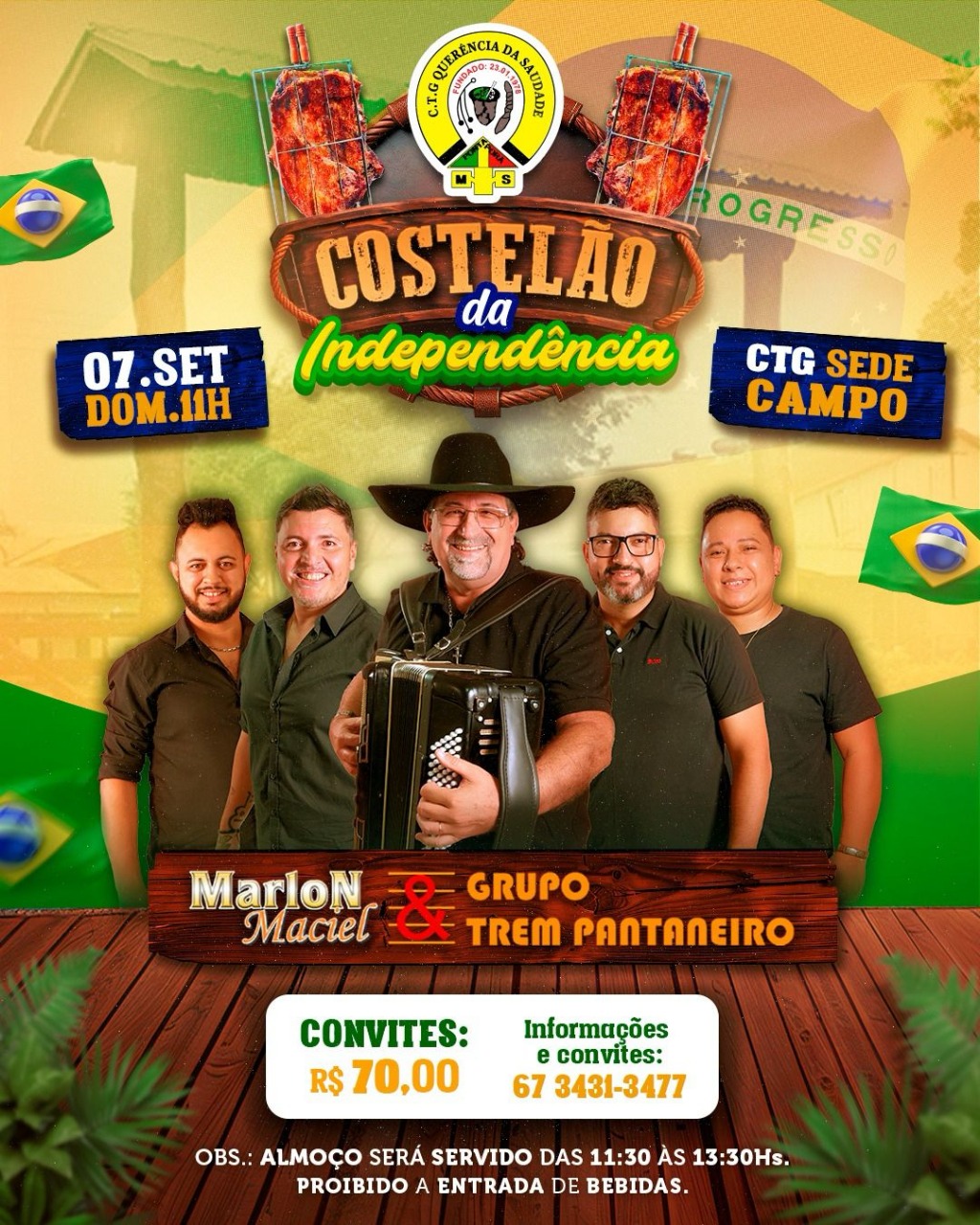 COSTELÃO DA INDEPENDÊNCIA DIA 07 DE SETEMBRO