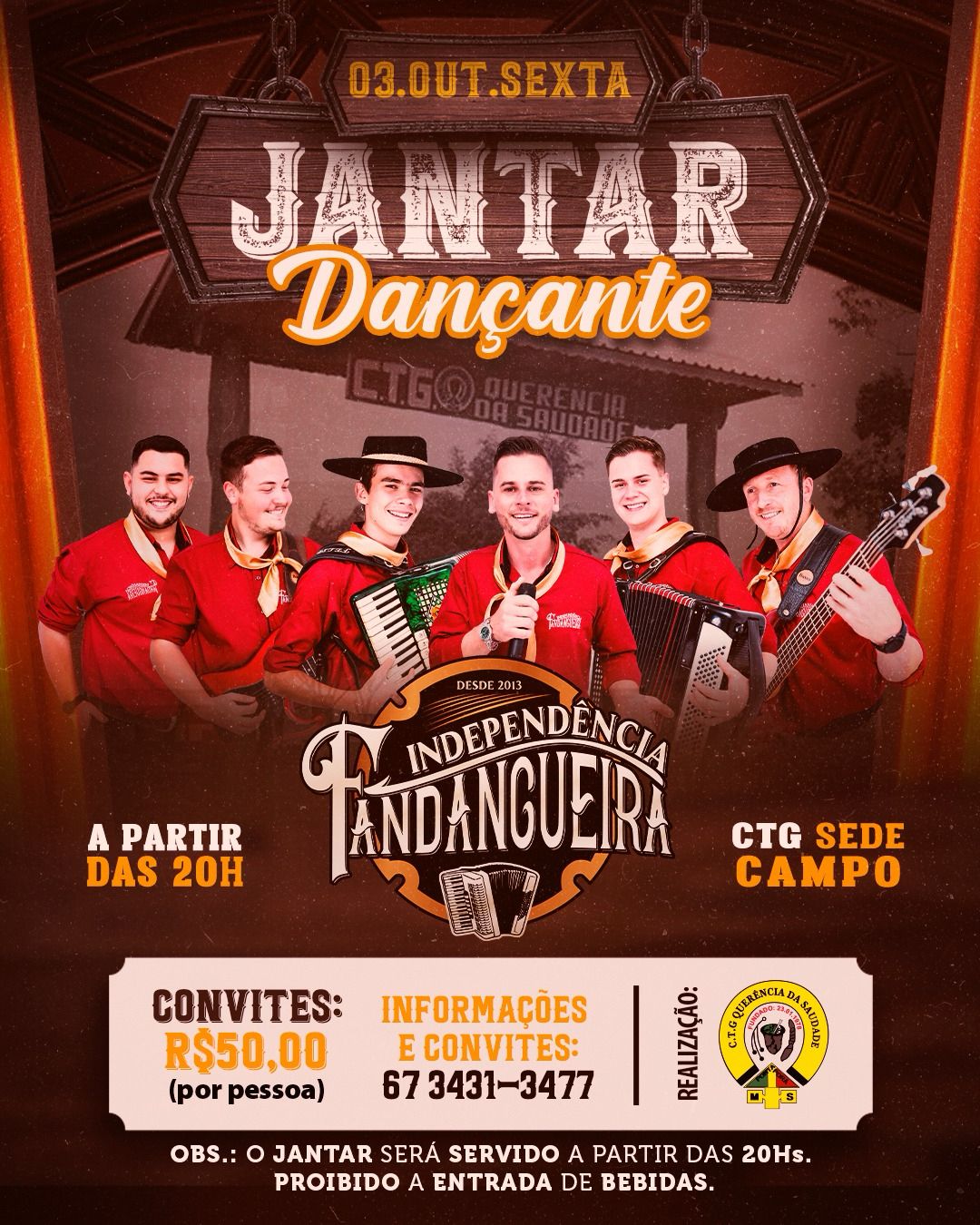 JANTAR DANÇANTE NO CTG