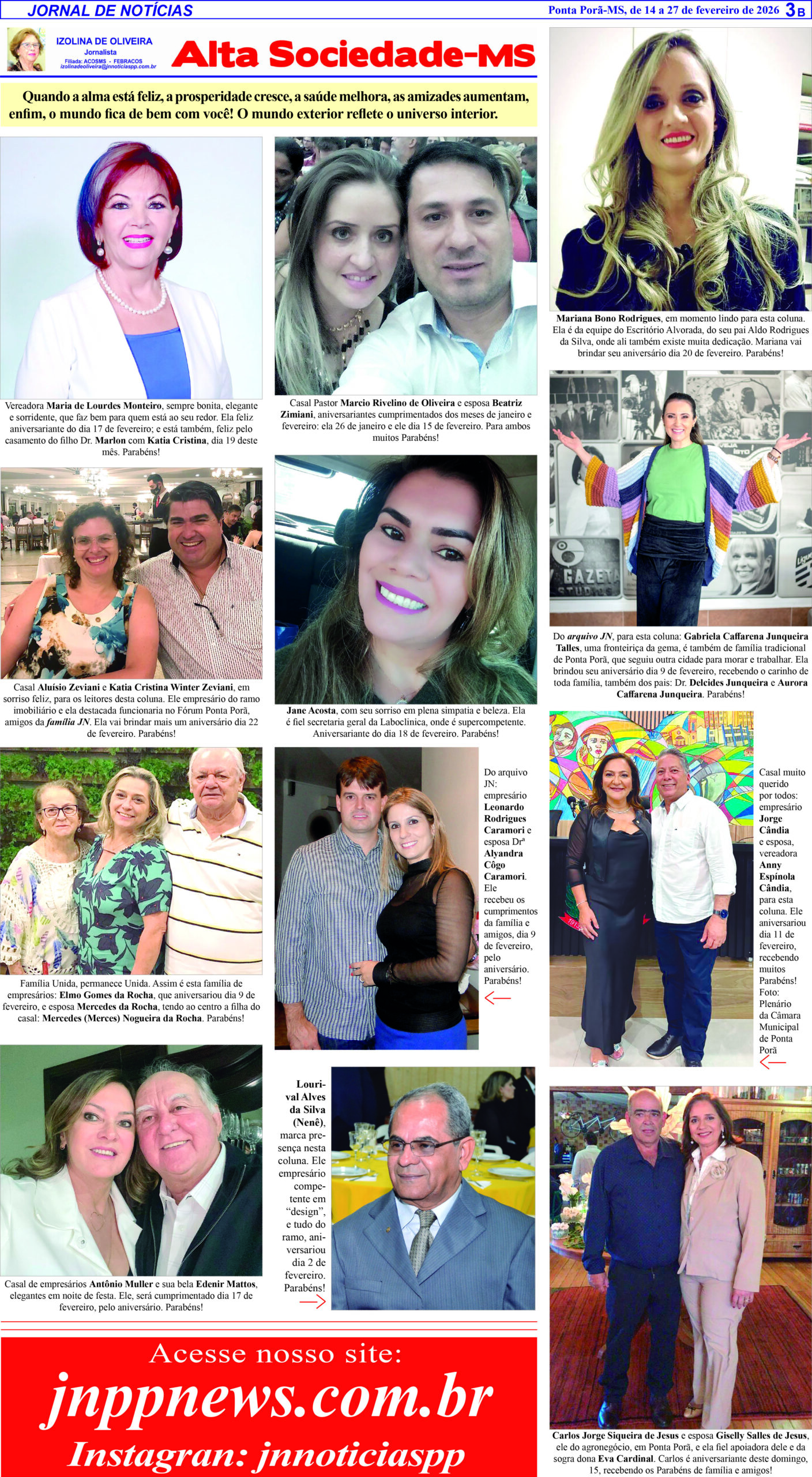 Edição 835 3B – ALTA SOCIEDADE