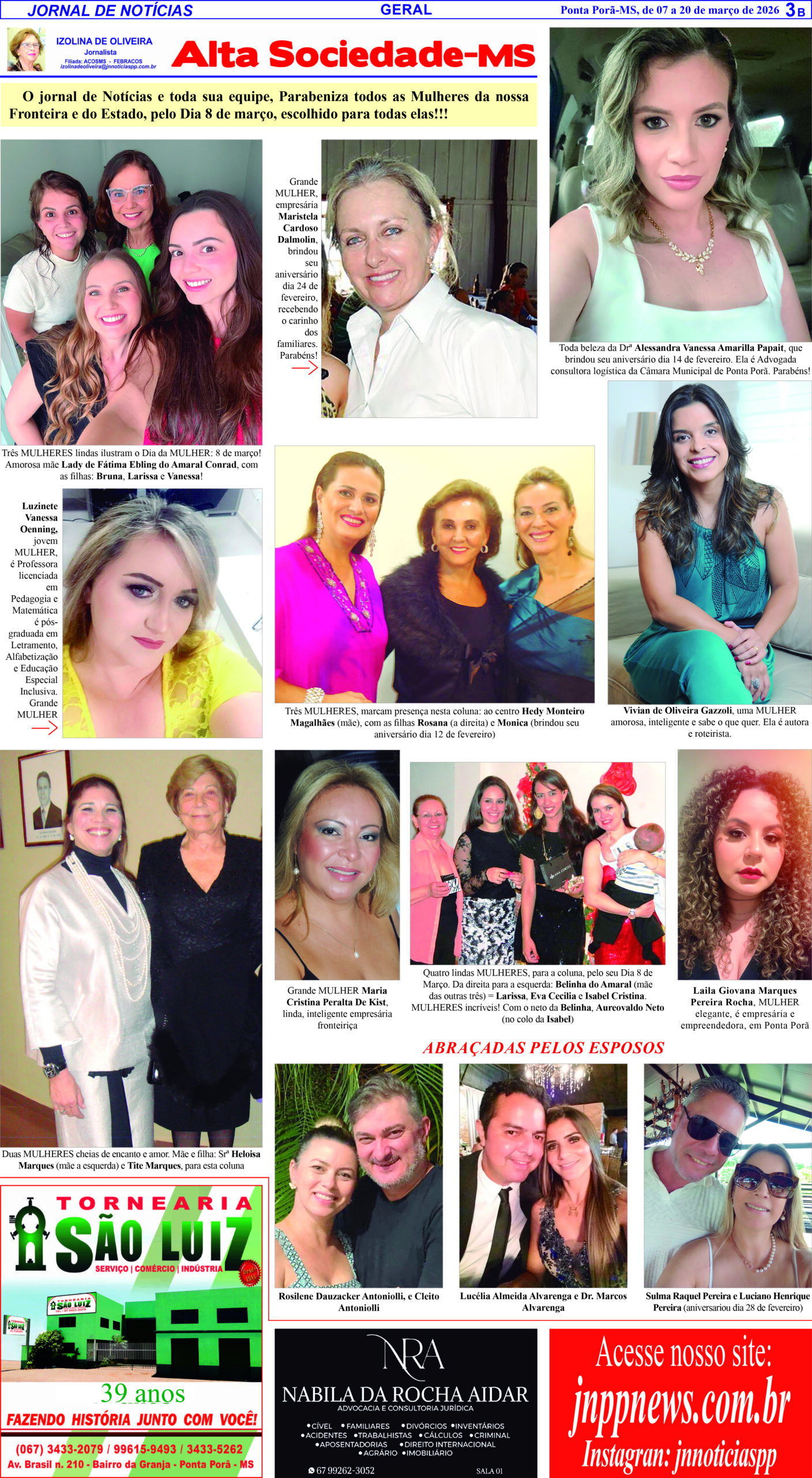 Edição 837 3B – ALTA SOCIEDADE MULHER