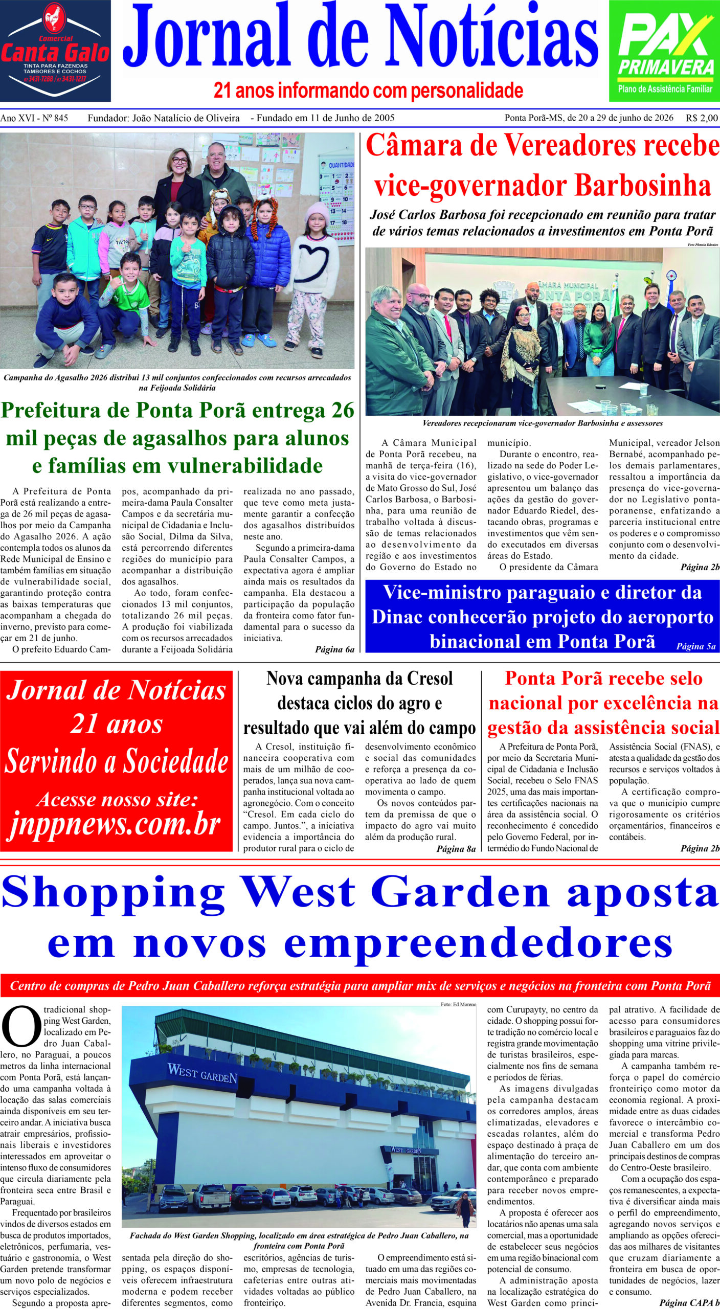 Edição 845 CAPA A