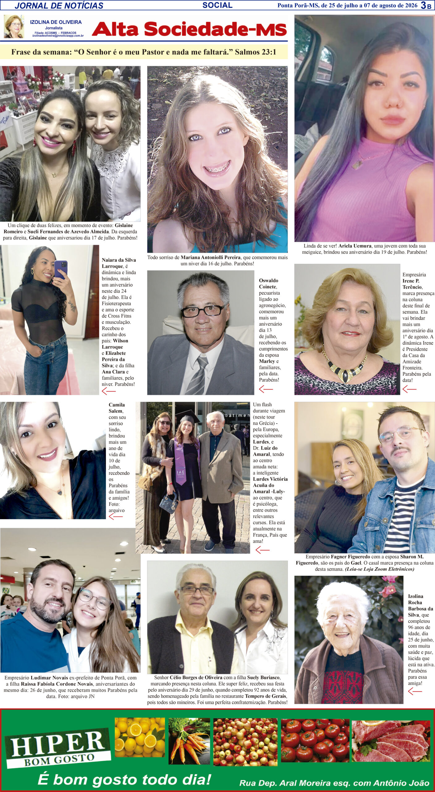 Edição 847 3B ALTA SOCIEDADE