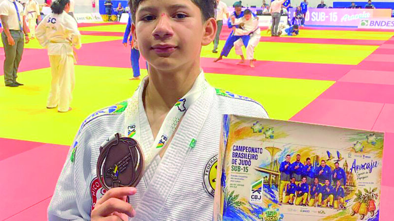 Pontaporanense Nicolas Villalba conquista bronze na Copa Minas de Judô