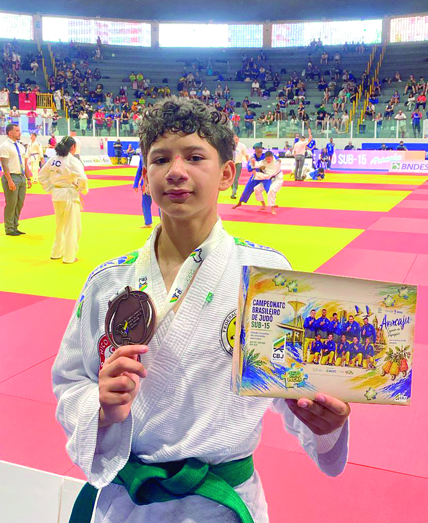 Pontaporanense Nicolas Villalba conquista bronze na Copa Minas de Judô